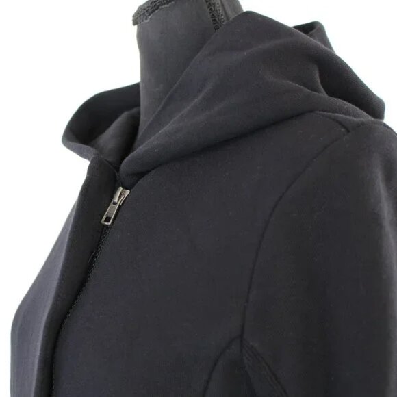 ⭐James Perse Black Concealed Asymmetric Full Zip Hoodie Jacket Size 3⭐ - Picture 8 of 8
